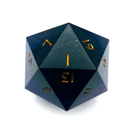 D20 resin Chonk Blue, purple and green pearlescent pigment powder and iridescent super fine green glitter 