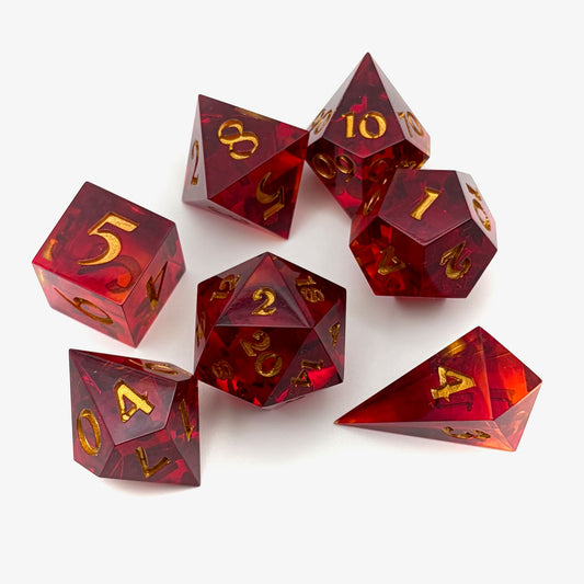 Liquid Rubies Resin Dice Set