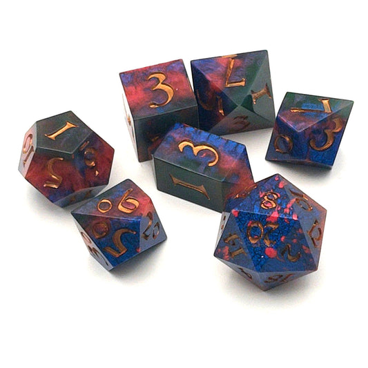 Lush Velvet Resin Dice Set