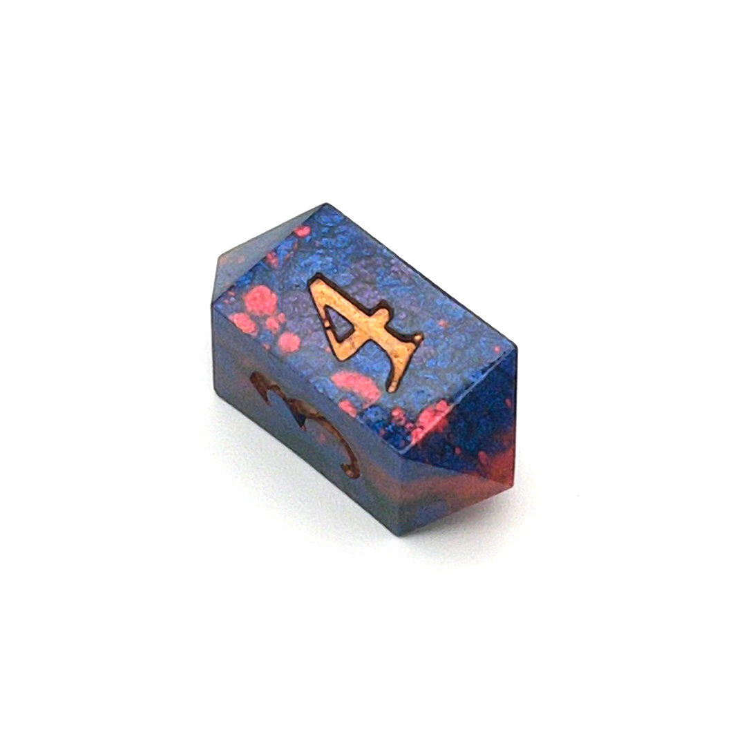 Lush Velvet Resin Dice Set