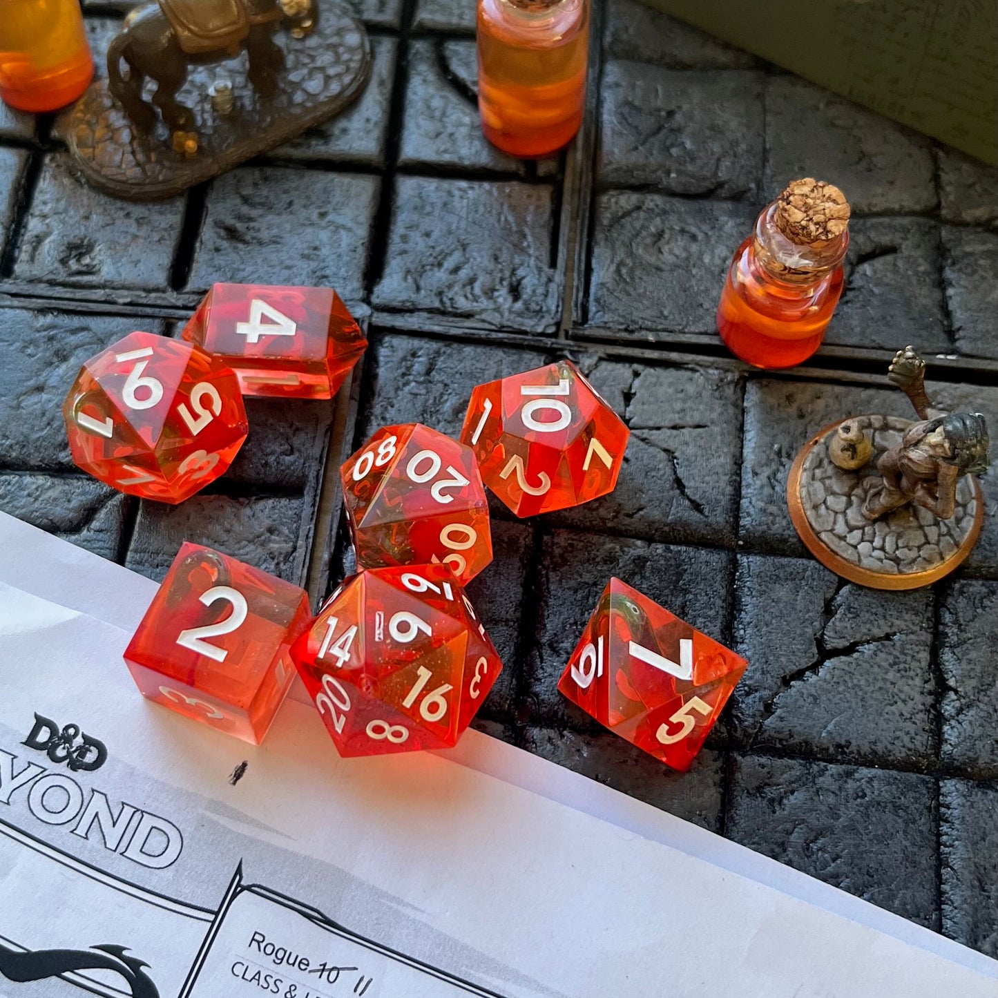 Red Hot! Resin Dice Set