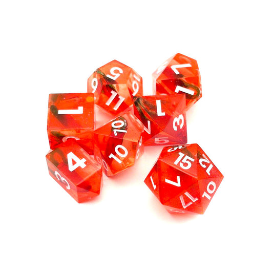 Red Hot! Resin Dice Set