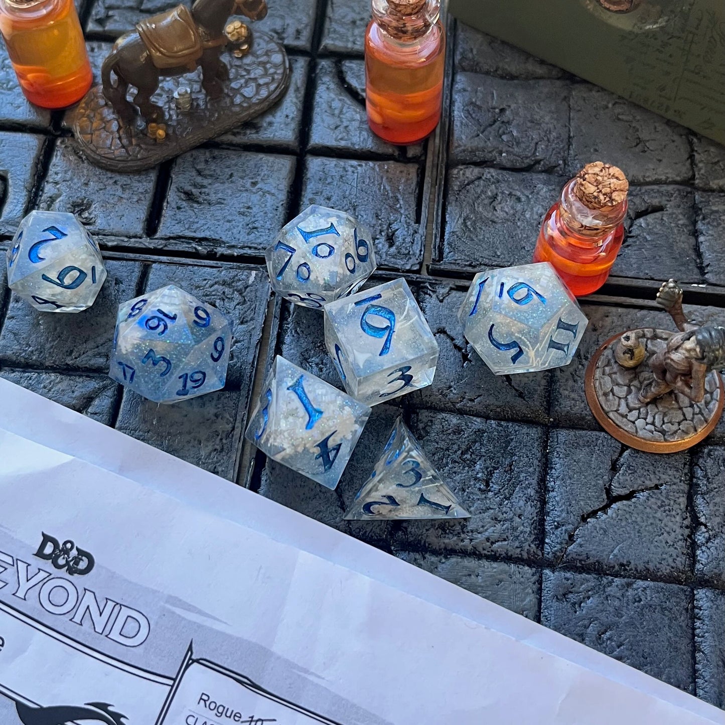Frozen Solid Resin Dice Set