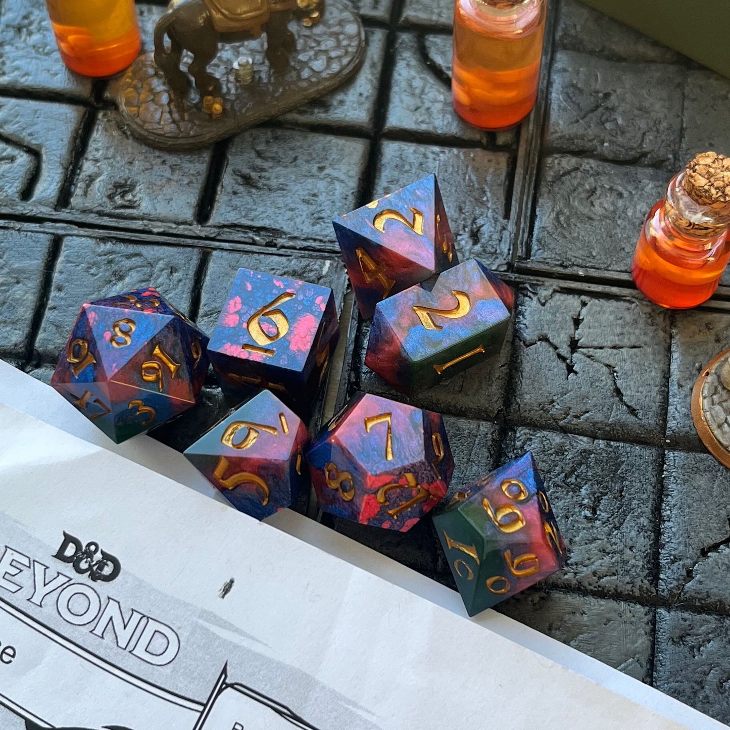 Lusher Velvet Resin Dice Set