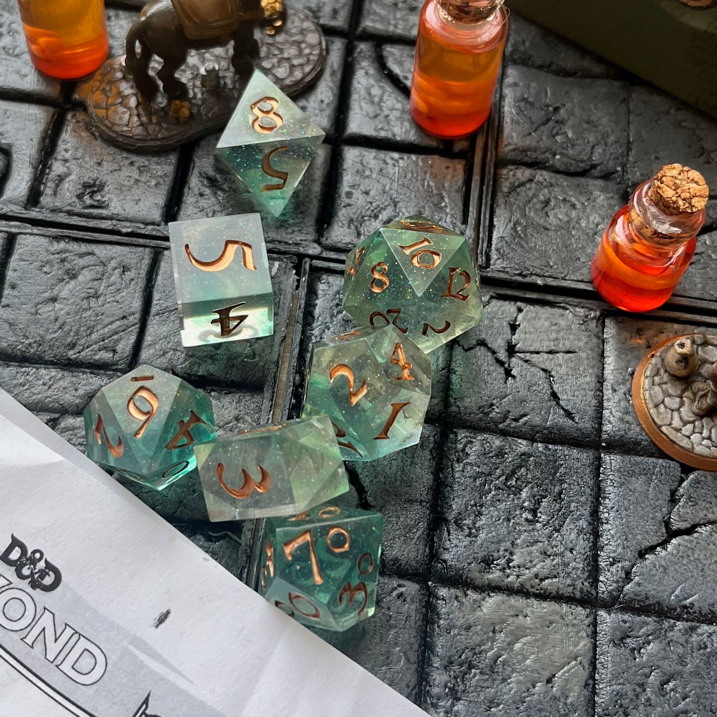 Paddling in the Shallows Resin Dice Set