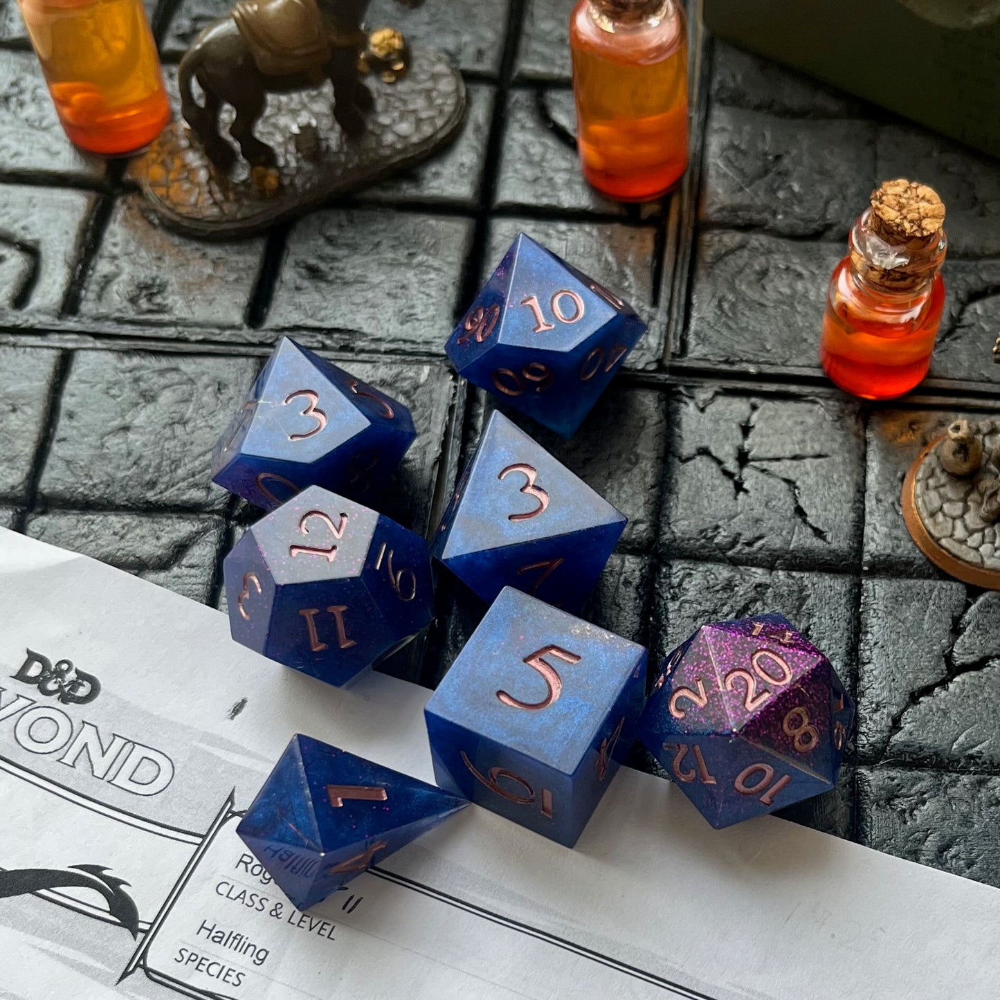 I'm So Blue Resin Dice Set