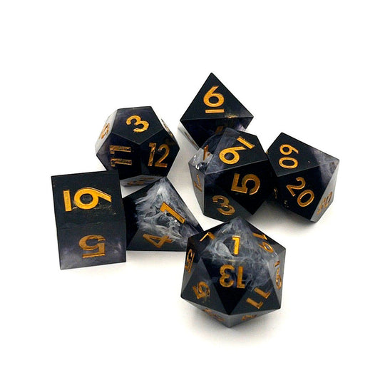 Dark is the Night Resin Dice Set