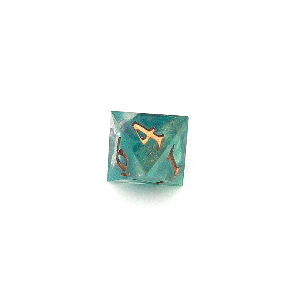 Into the Green Depths Resin Dice Set
