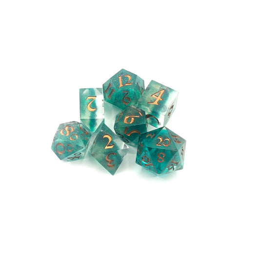 Into the Green Depths Resin Dice Set