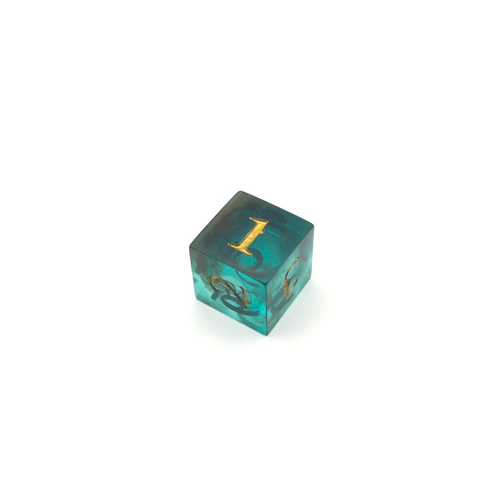 Rising From the Green Depths Resin Dice Set