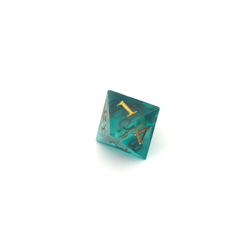 Rising From the Green Depths Resin Dice Set